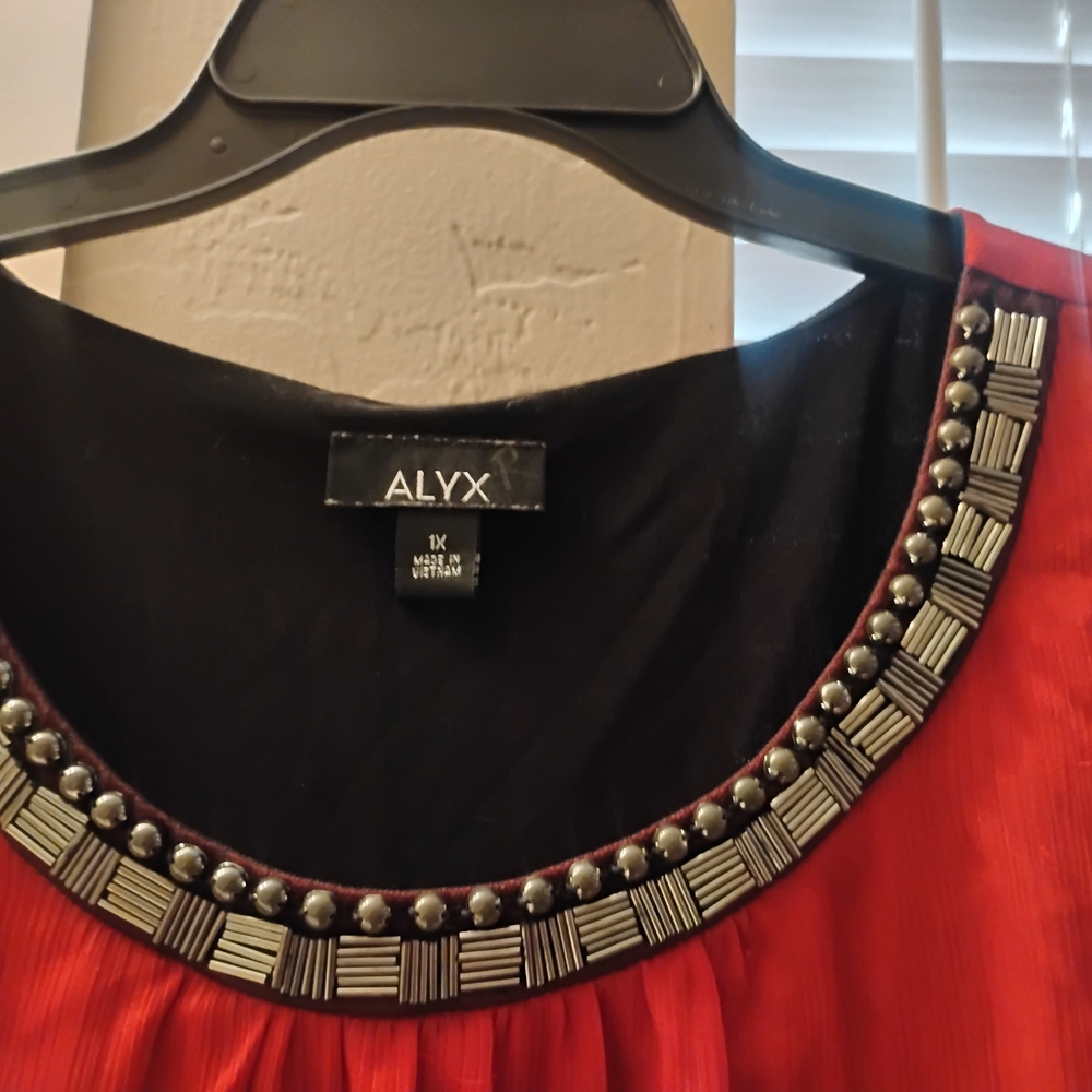 Alyx Red Beaded Blouse